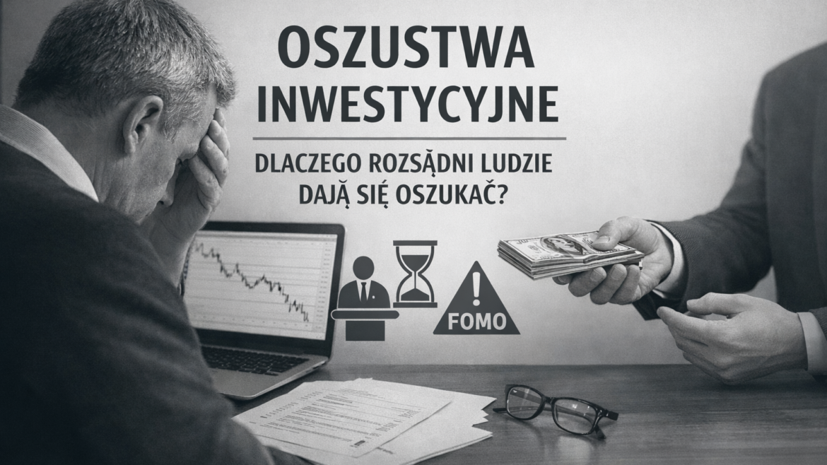 Dlaczego rozsądni ludzie padają ofiarą oszustw inwestycyjnych – mechanizmy manipulacji